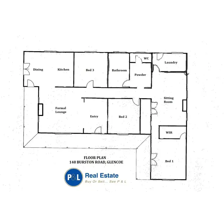 Floorplan of Homely house listing, 148 Burston Road, Glencoe SA 5291