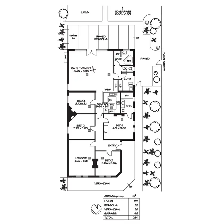 Floorplan of Homely house listing, 40 Knightsbridge Road, Hazelwood Park SA 5066