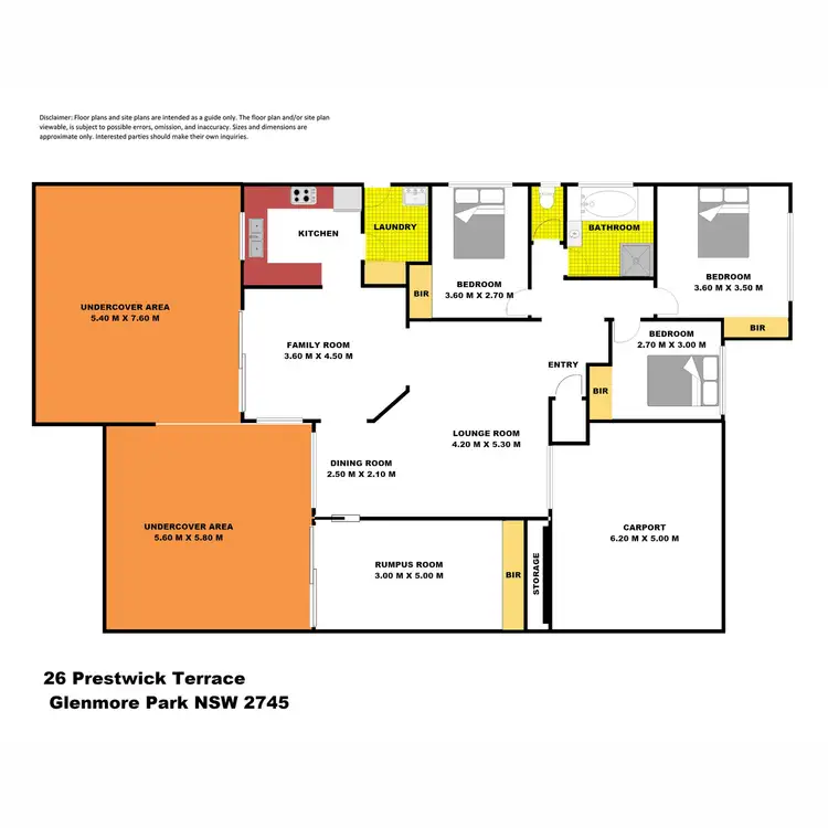 Floorplan of Homely house listing, 26 Prestwick Terrace, Glenmore Park NSW 2745