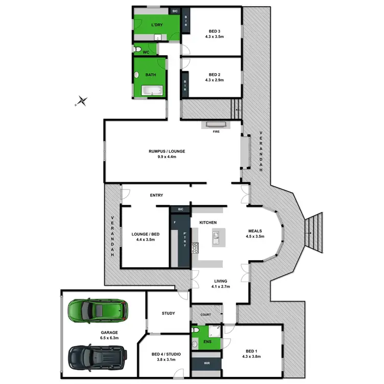 Floorplan of Homely house listing, 26 Cunningham Drive, Bellbrae VIC 3228