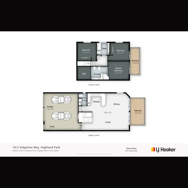 Floorplan of Homely semi-detached listing, 10/2 Ridgeline Way, Highland Park QLD 4211
