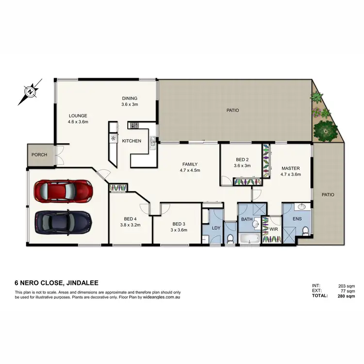 Floorplan of Homely house listing, 6 Nero Close, Jindalee QLD 4074