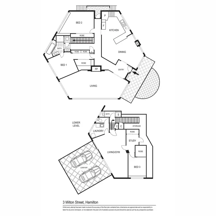 Floorplan of Homely house listing, 3 Milton Street, Hamilton VIC 3300