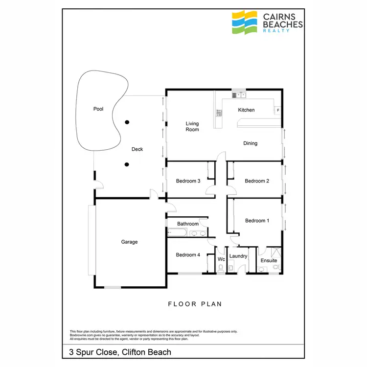 Floorplan of Homely house listing, 3 Spur Close, Clifton Beach QLD 4879