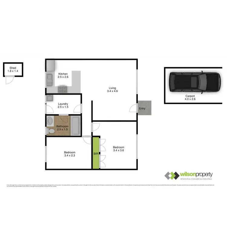 Floorplan of Homely unit listing, 2/29-31 Strathcole Drive, Traralgon VIC 3844