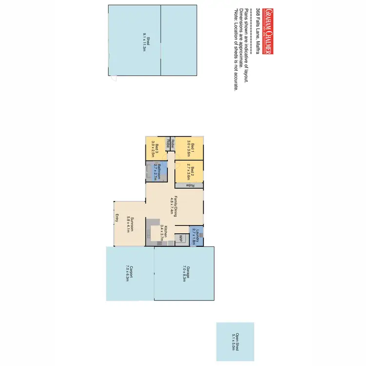 Floorplan of Homely rural property listing, 368 Falls Lane, Maffra VIC 3860