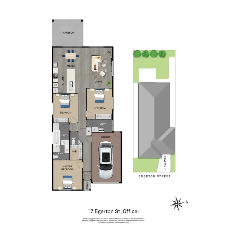 Floorplan of Homely house listing, 17 Egerton Street, Officer VIC 3809