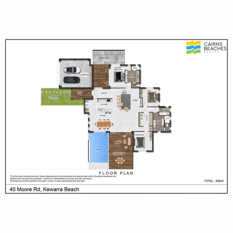 Floorplan of Homely house listing, 40 Moore Road, Kewarra Beach QLD 4879