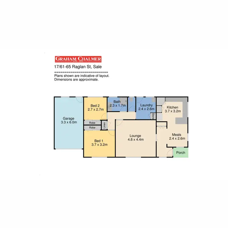 Floorplan of Homely unit listing, 17/61 - 65 Raglan Street, Sale VIC 3850
