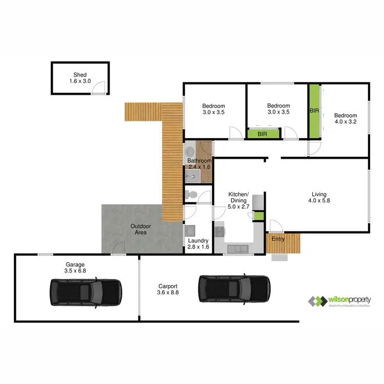 Floorplan of Homely house listing, 18 Little Crescent, Traralgon VIC 3844