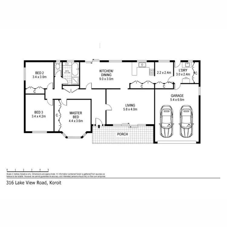 Floorplan of Homely house listing, 316 Lake View Road, Koroit VIC 3282