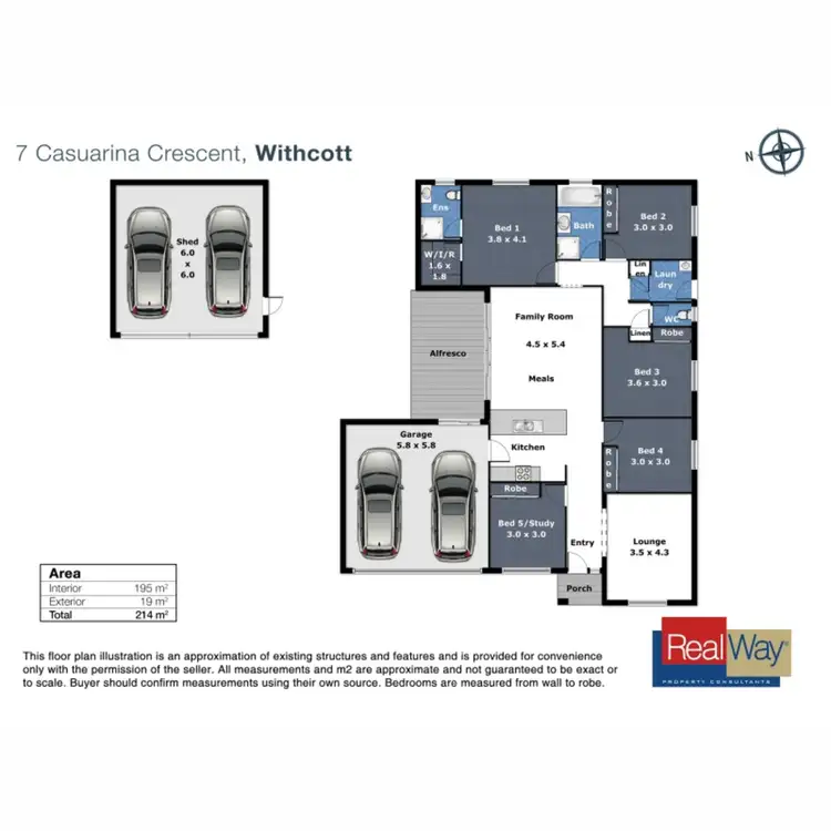 Floorplan of Homely house listing, 7 Casuarina Crescent, Withcott QLD 4352