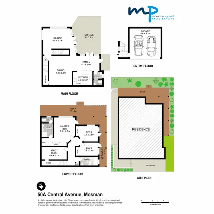 Floorplan of Homely house listing, 50A Central Avenue, Mosman NSW 2088