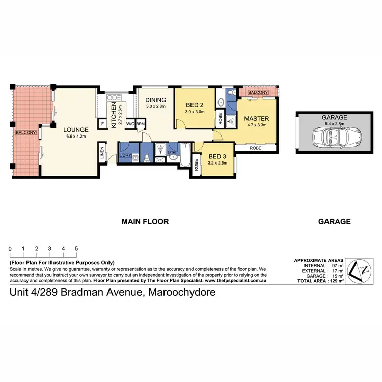 Floorplan of Homely unit listing, 4/289 Bradman Avenue, Maroochydore QLD 4558