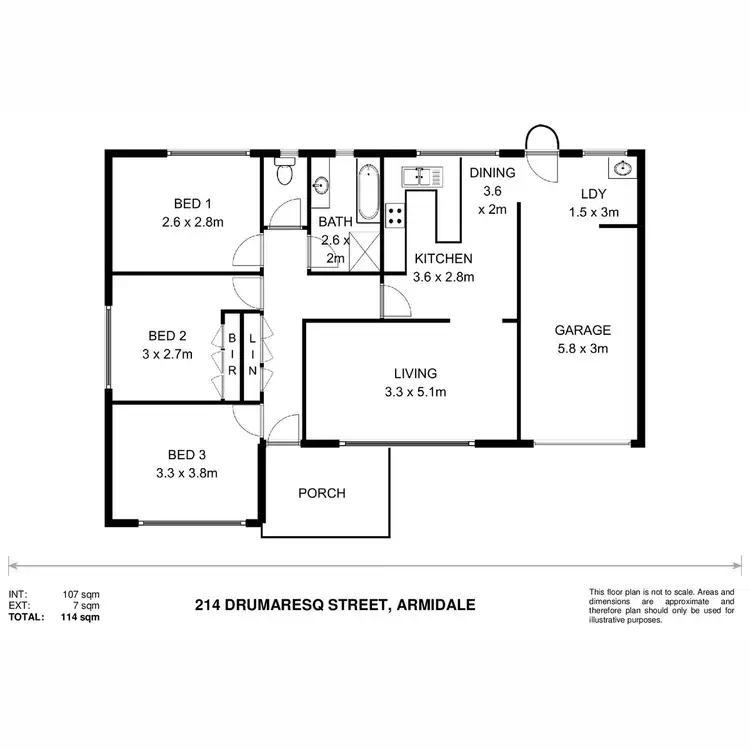 Floorplan of Homely house listing, 214 Dumaresq Street, Armidale NSW 2350
