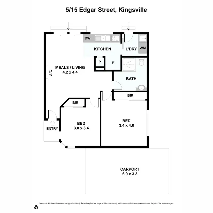 Floorplan of Homely unit listing, 5/15 Edgar Street, Kingsville VIC 3012