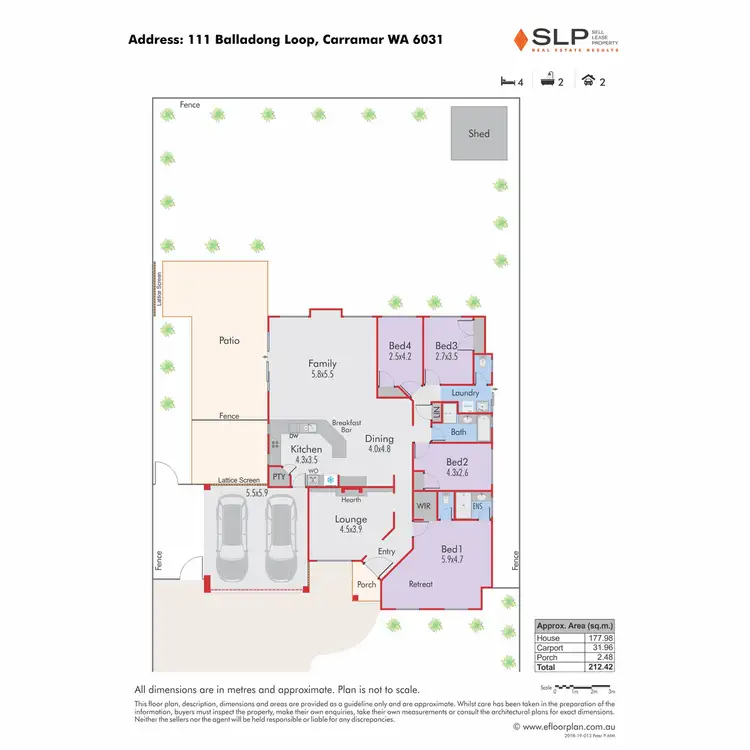 Floorplan of Homely house listing, 111 Balladong Loop, Carramar WA 6031