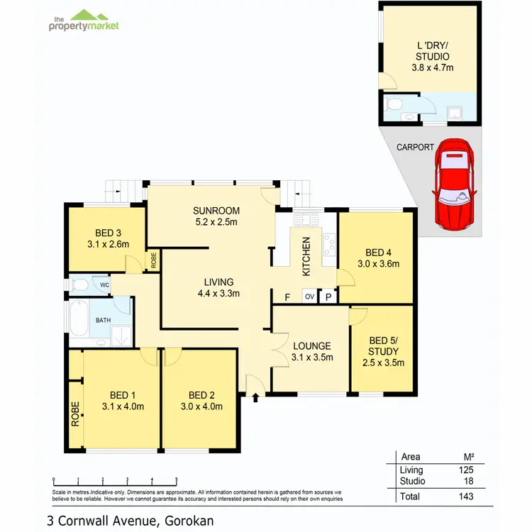 Floorplan of Homely house listing, 3 Cornwall Avenue, Gorokan NSW 2263