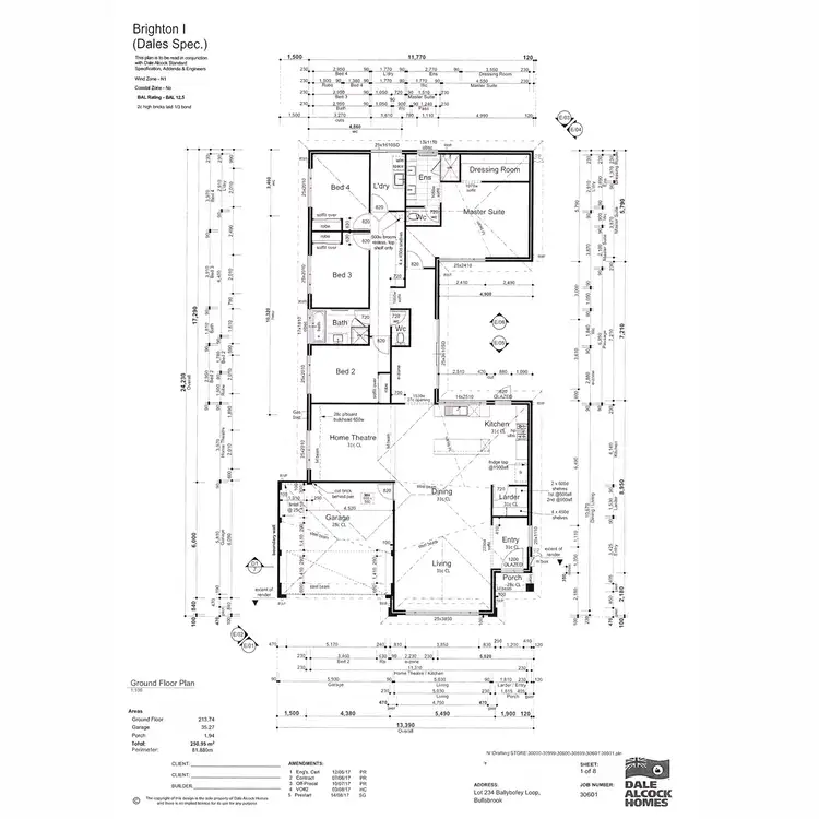 Floorplan of Homely house listing, 55 Ballybofey Loop, Bullsbrook WA 6084