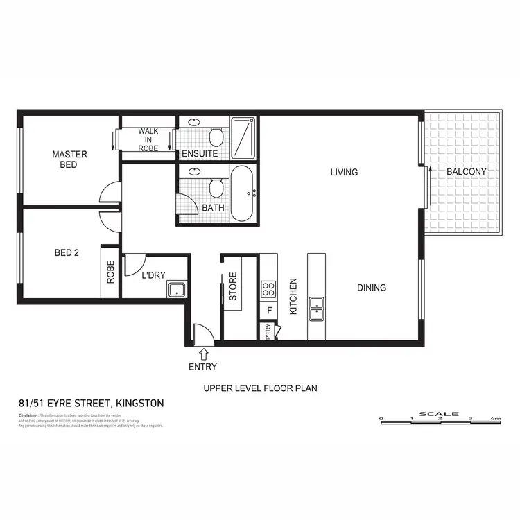 Floorplan of Homely apartment listing, 81/51 Eyre Street, Kingston ACT 2604
