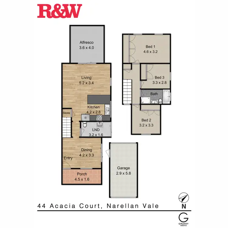 Floorplan of Homely house listing, 44 Acacia Court, Narellan Vale NSW 2567