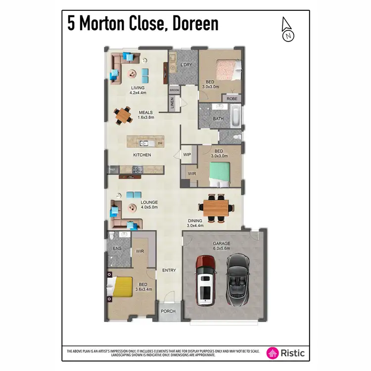 Floorplan of Homely house listing, 5 Morton Close, Doreen VIC 3754