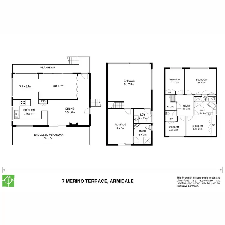 Floorplan of Homely house listing, 7 Merino Terrace, Armidale NSW 2350