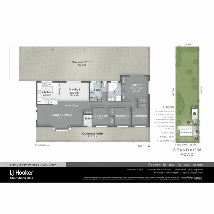 Floorplan of Homely house listing, 8 Grandview Road, Jimboomba QLD 4280