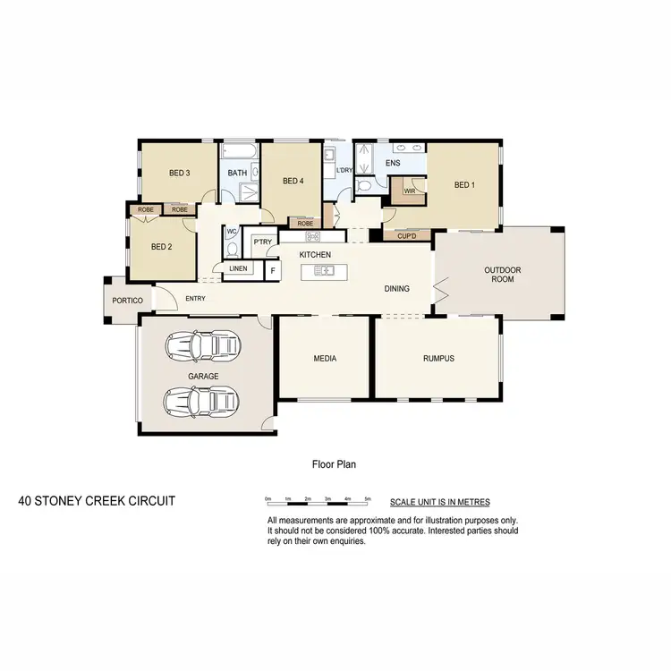 Floorplan of Homely house listing, 40 Stoney Creek Circuit, Ormeau QLD 4208