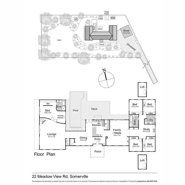 Floorplan of Homely house listing, 22 Meadow View Road, Somerville VIC 3912