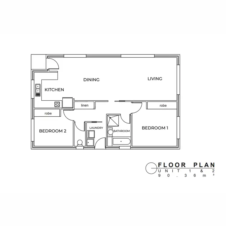 Floorplan of Homely unit listing, 2/20B Burrows Avenue, Brighton TAS 7030