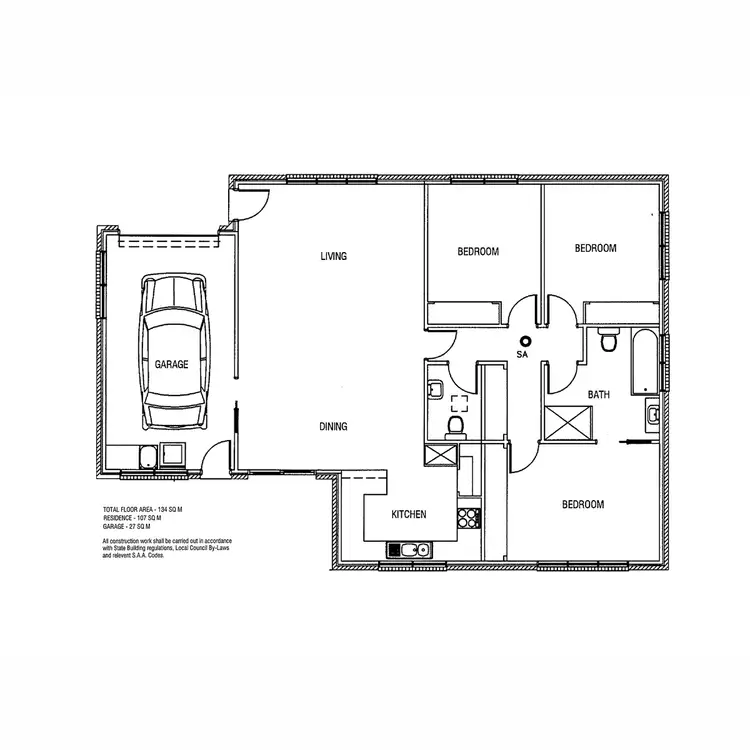 Floorplan of Homely unit listing, 2/67 Menin Drive, Brighton TAS 7030