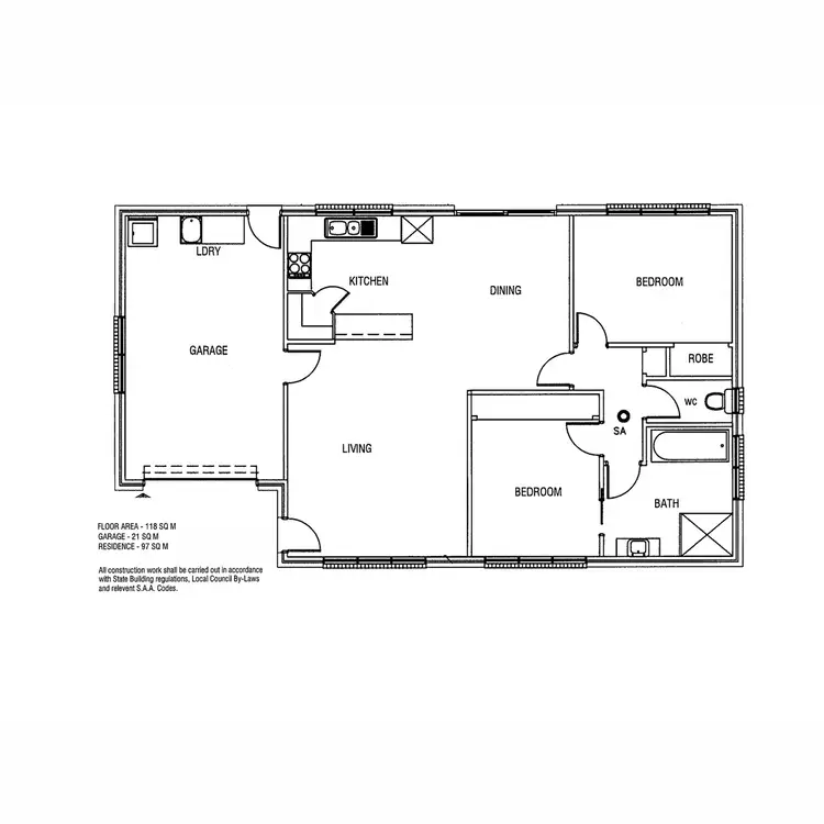 Floorplan of Homely unit listing, 5/67 Menin Drive, Brighton TAS 7030