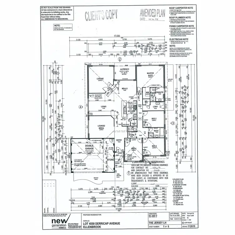 Floorplan of Homely house listing, 82 Derricap Avenue, Ellenbrook WA 6069