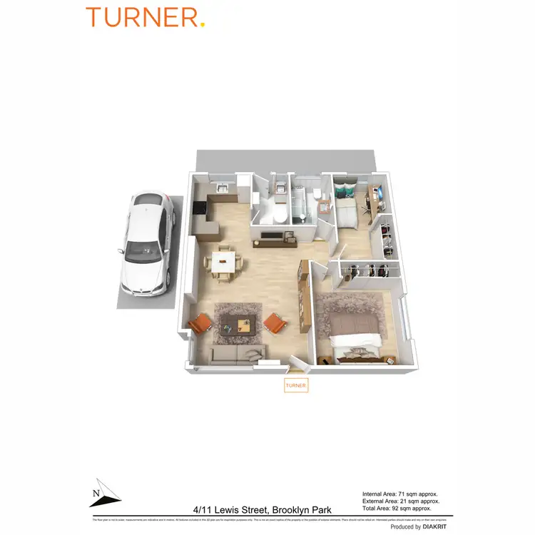 Floorplan of Homely unit listing, 4/11 Lewis Street, Brooklyn Park SA 5032