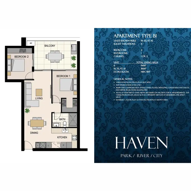 Floorplan of Homely apartment listing, 19/43 Wickham Street, East Perth WA 6004