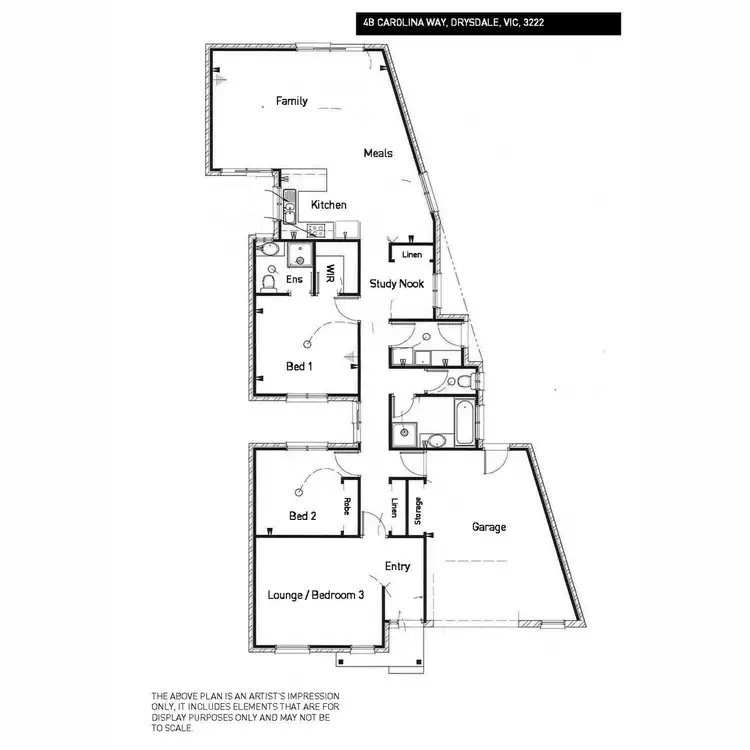 Floorplan of Homely house listing, 4B Carolina Way, Clifton Springs VIC 3222