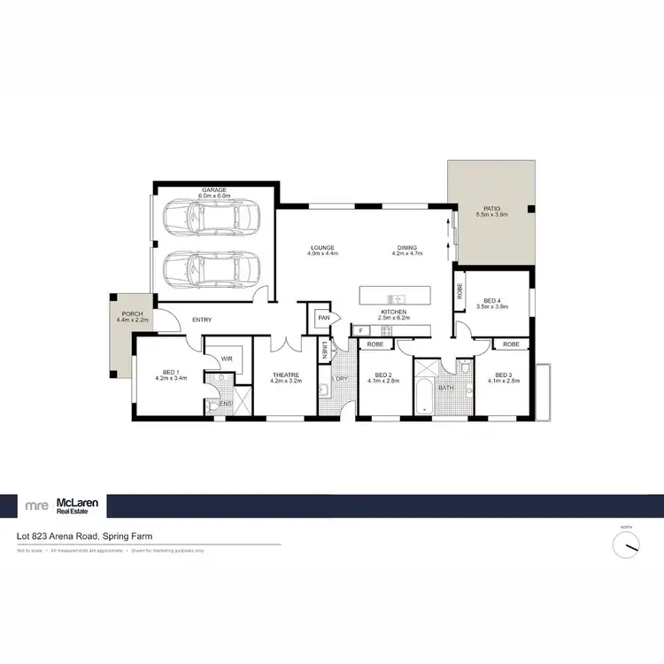 Floorplan of Homely land listing, Lot 823 Arena Street, Spring Farm NSW 2570