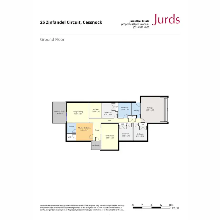 Floorplan of Homely house listing, 25 Zinfandel Circuit, Cessnock NSW 2325