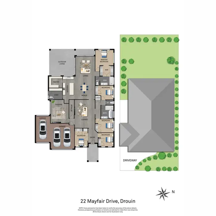 Floorplan of Homely house listing, 22 Mayfair Drive, Drouin VIC 3818