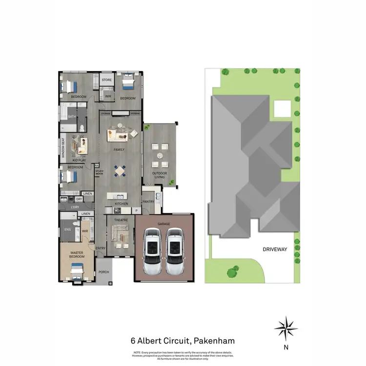 Floorplan of Homely house listing, 6 Albert Circuit, Pakenham VIC 3810