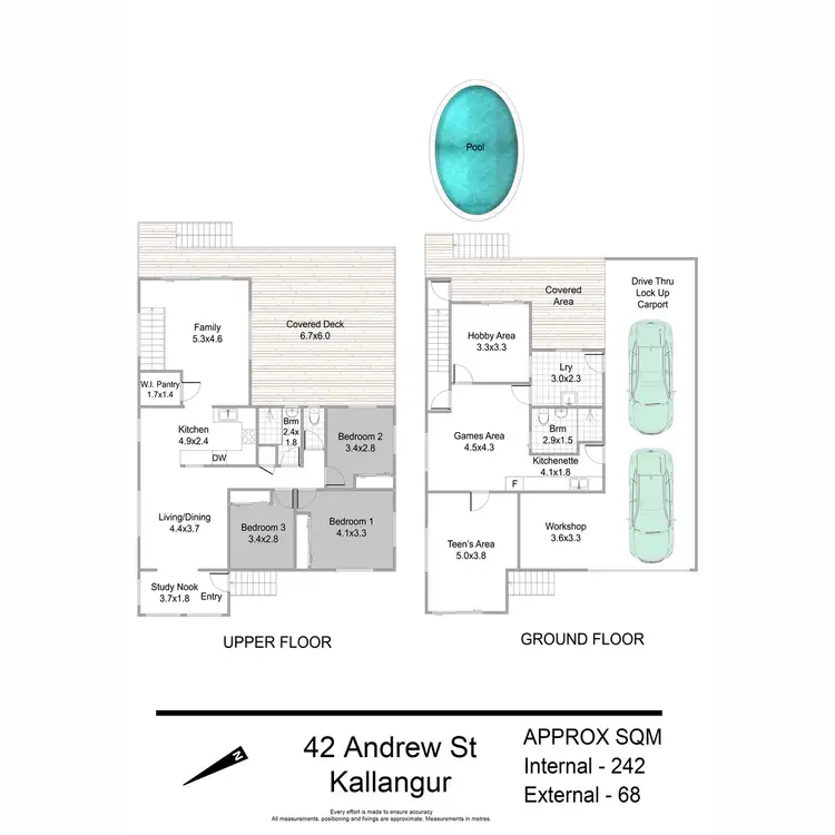 Floorplan of Homely house listing, 42 Andrew Street, Kallangur QLD 4503
