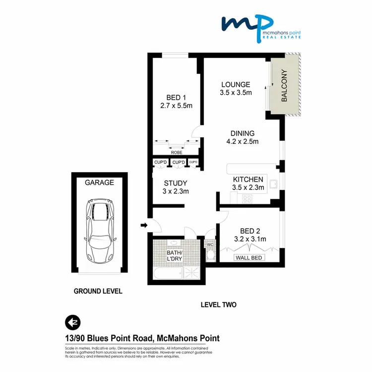Floorplan of Homely apartment listing, 13/90 Blues Point Road, Mcmahons Point NSW 2060