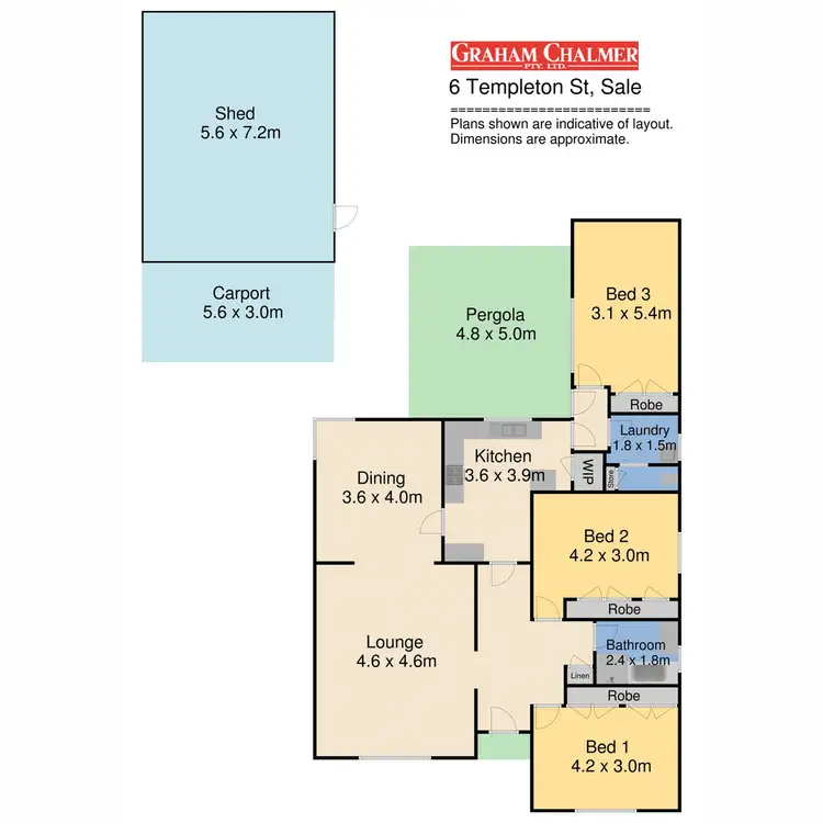 Floorplan of Homely house listing, 6 Templeton Street, Sale VIC 3850