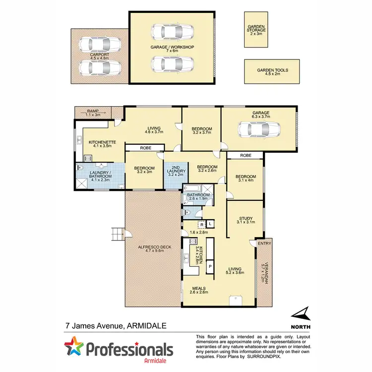Floorplan of Homely house listing, 7 James Avenue, Armidale NSW 2350