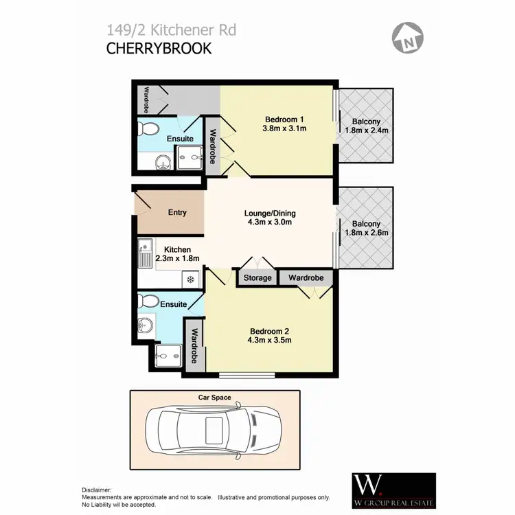 Floorplan of Homely unit listing, 149/2 Kitchener Road, Cherrybrook NSW 2126
