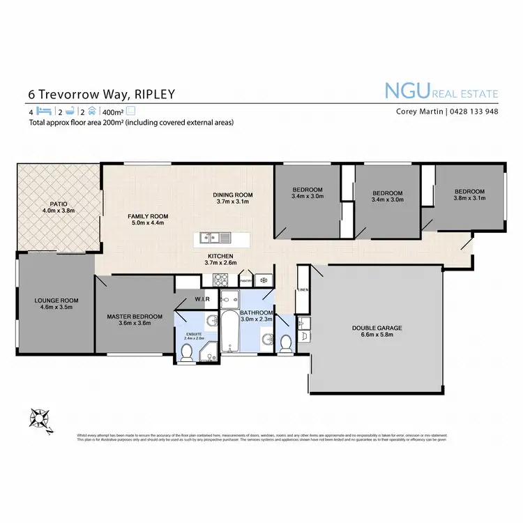 Floorplan of Homely house listing, 6 Trevorrow Way, Ripley QLD 4306