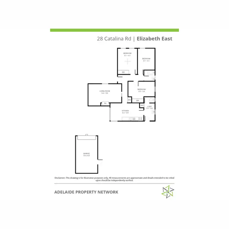 Floorplan of Homely house listing, 28 Catalina Road, Elizabeth East SA 5112