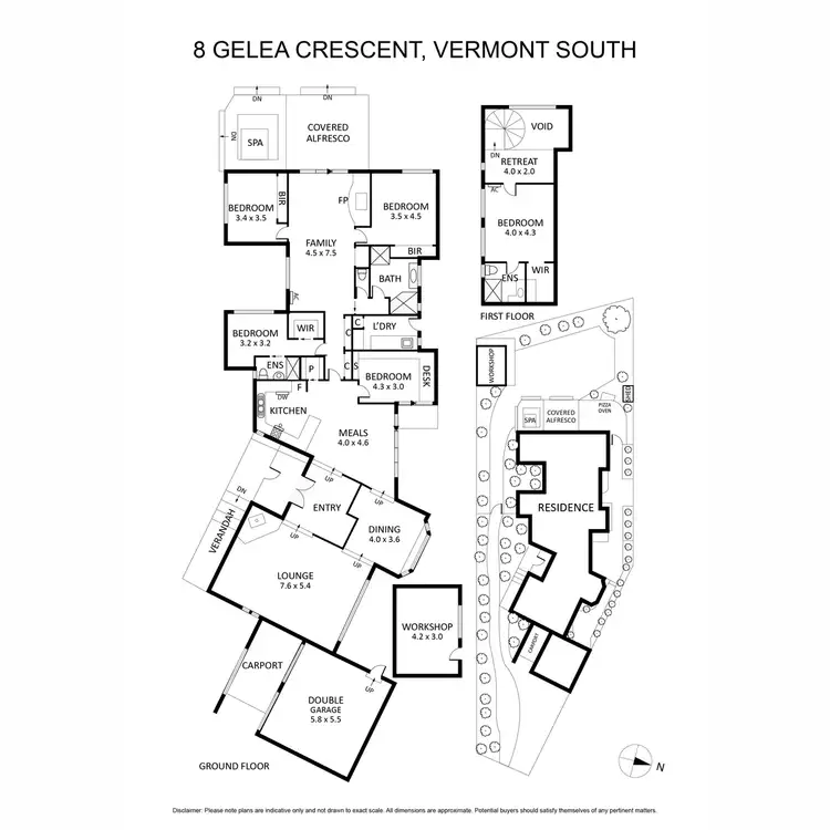 Floorplan of Homely house listing, 8 Gelea Crescent, Vermont South VIC 3133