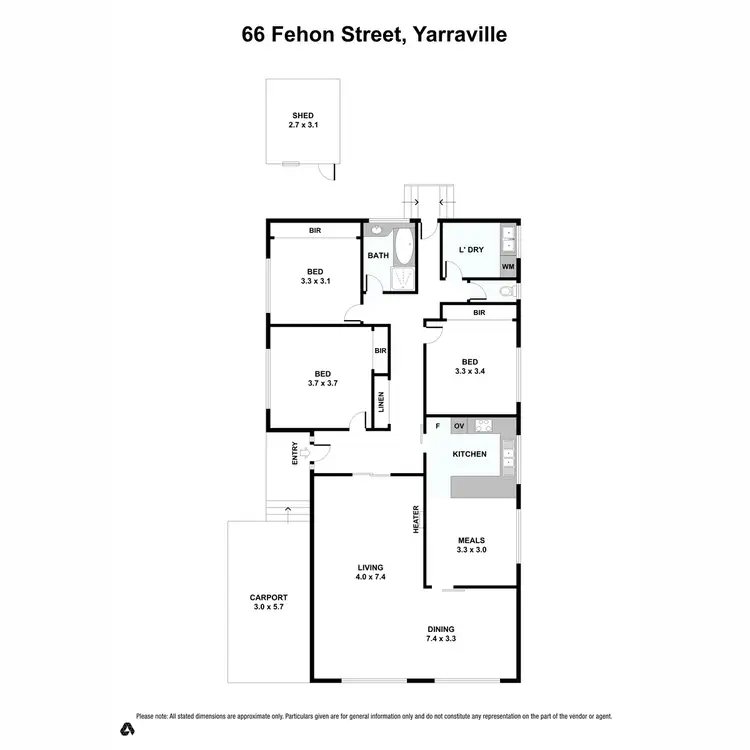 Floorplan of Homely house listing, 66 Fehon Street, Yarraville VIC 3013